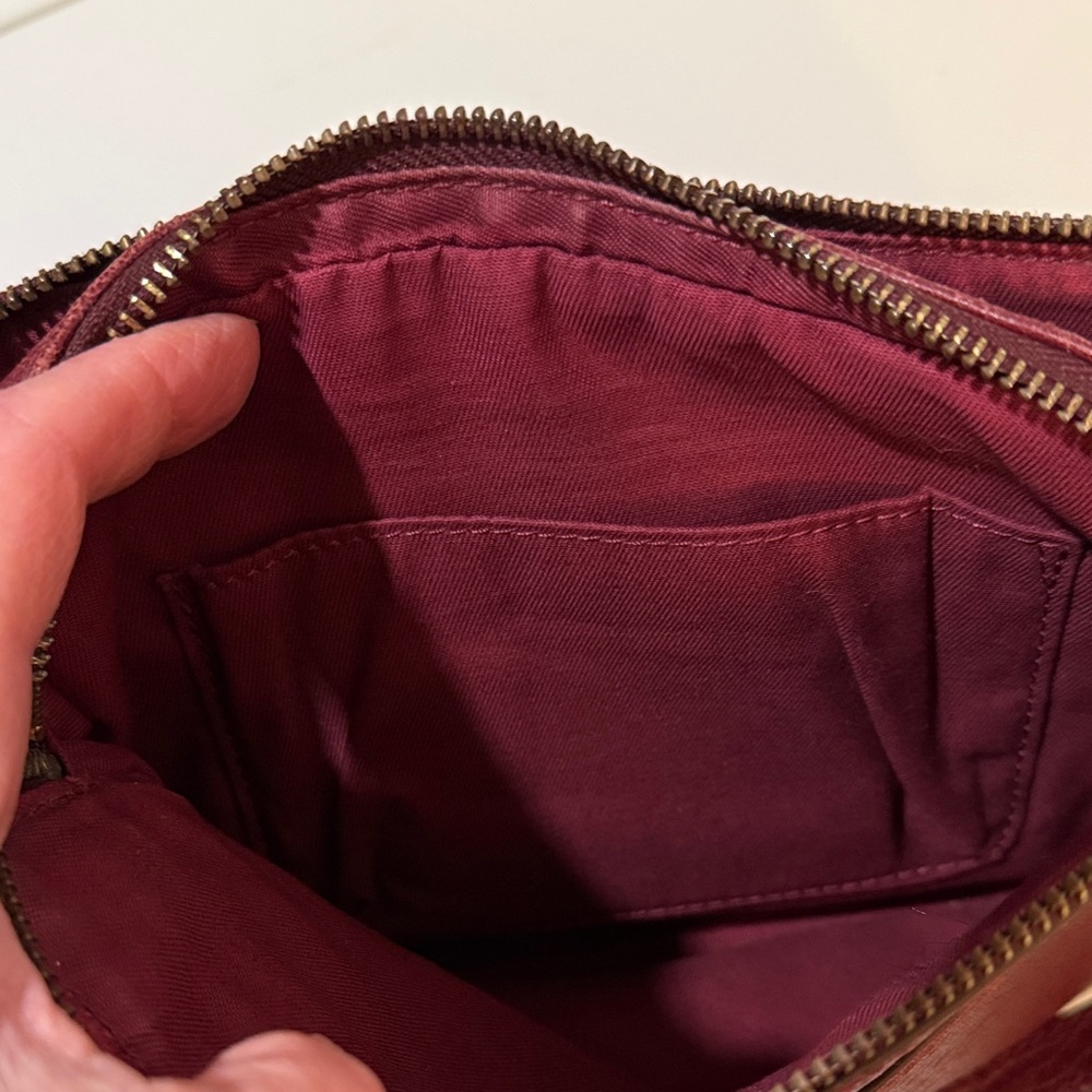 Fossil Women's Piper Toaster Maroon Crossbody Bag - Picture 7 of 11